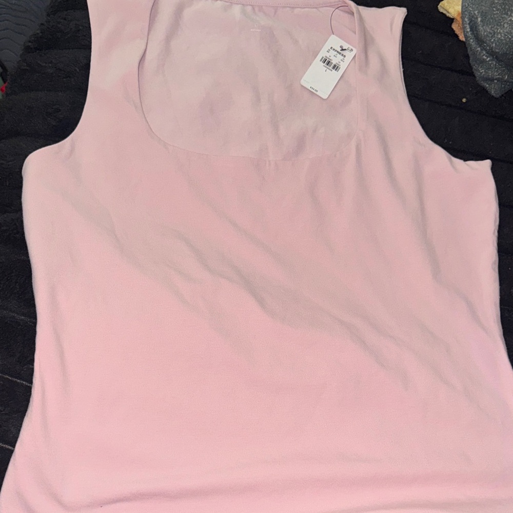 Express Light Pink Scoop Neck Tank